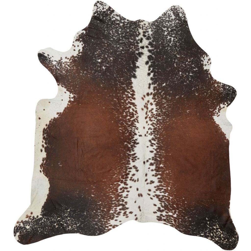 Cow Hide Rug | Dark Brown/Red | 2,94 sqm