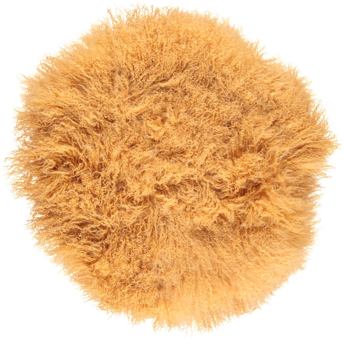 Curly Cake Cushion | Ø38 | Ø45 cm | Ø62 cm Imperial Yellow