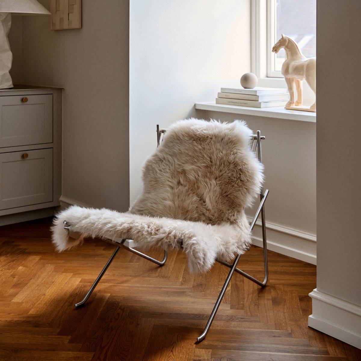 Premium | New Zealand Sheepskin | Long Wool | 90 cm Aubergine