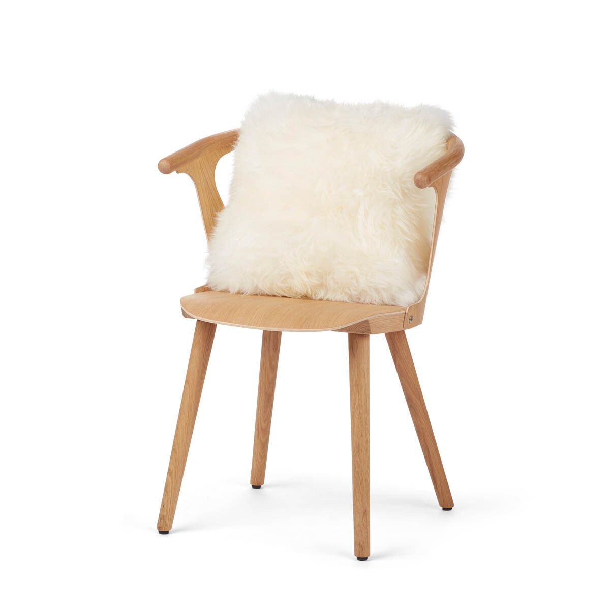 Sheepskin Cushion | Long Wool | New Zealand | 40x40 cm Ivory