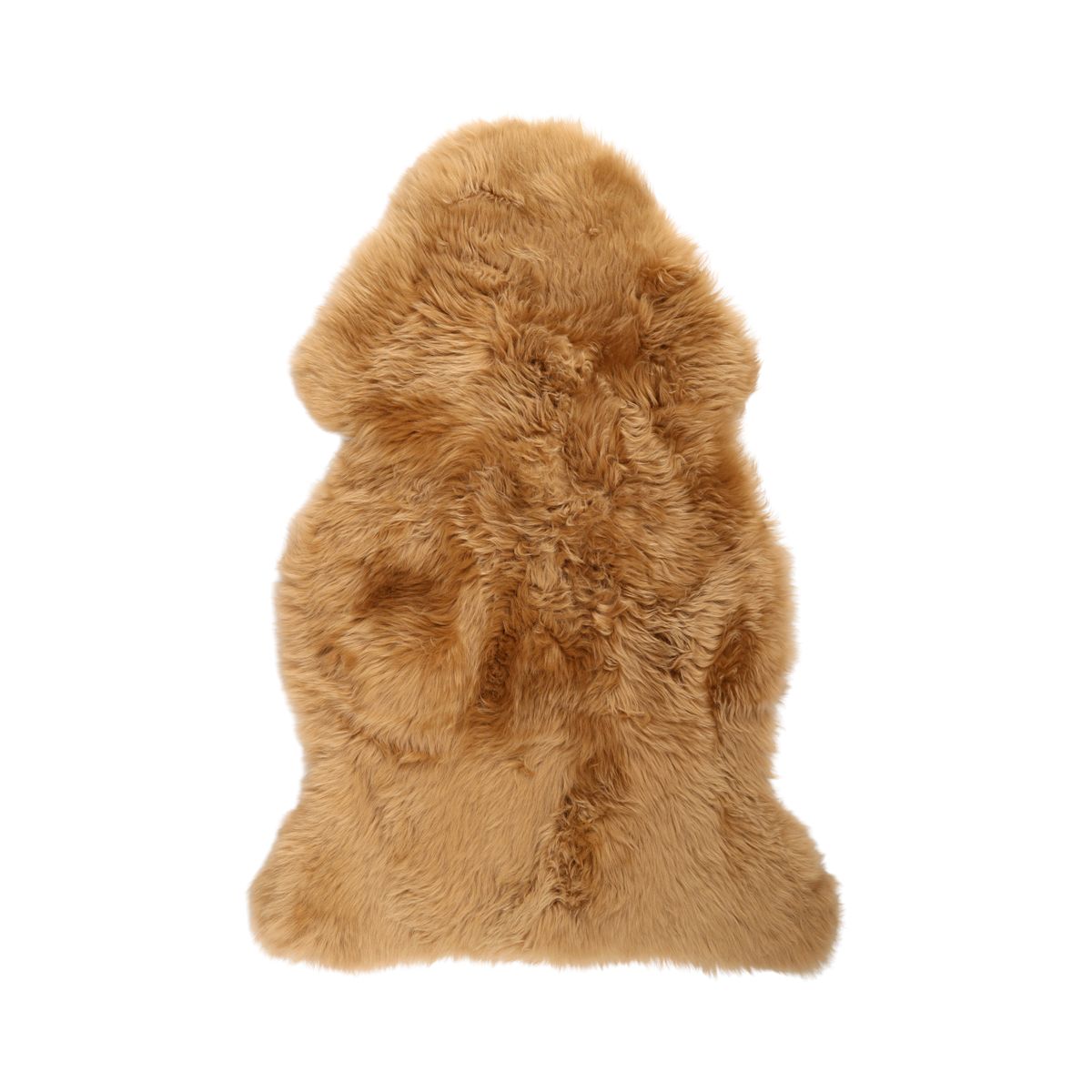 Merino Sheepskin Dyed | New Zealand | Long Wool | approx. 90x60 cm Caramel