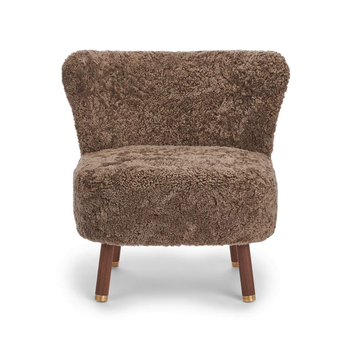 Emil Lounge Chair | Short Wool Taupe