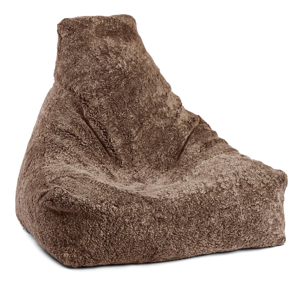 Sheepskin Bean Bag Chair | Short Wool | 100x100x80 cm Taupe