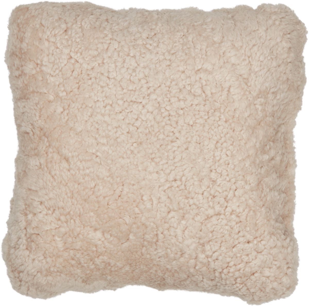 Short Wool Sheepskin Cushion | Doublesided | 40x40 cm
