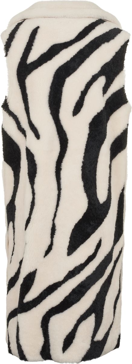 Raelynn Vest Zebra Pattern: Black/Pearl