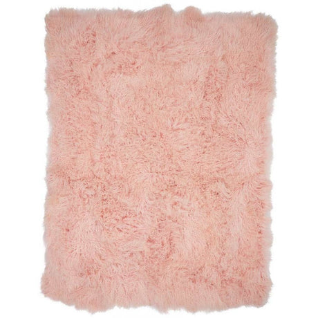 Throw of Curly Sheepskin |140x180 cm Candy