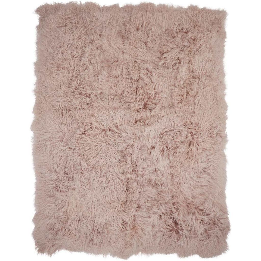 Throw of Curly Sheepskin | 140x180 cm Dove