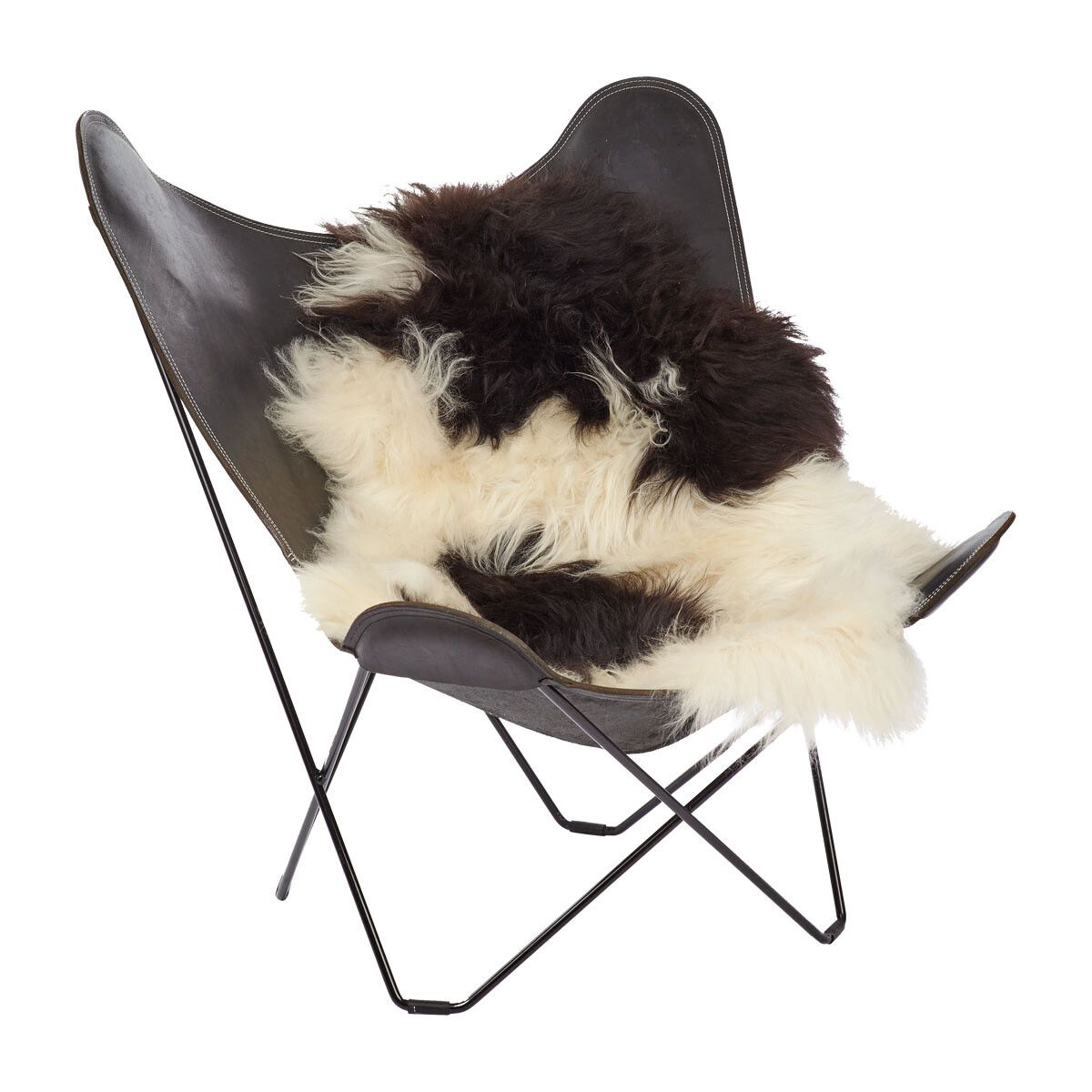 Icelandic Sheepskin | Natural Colors | Long Wool | 90 cm