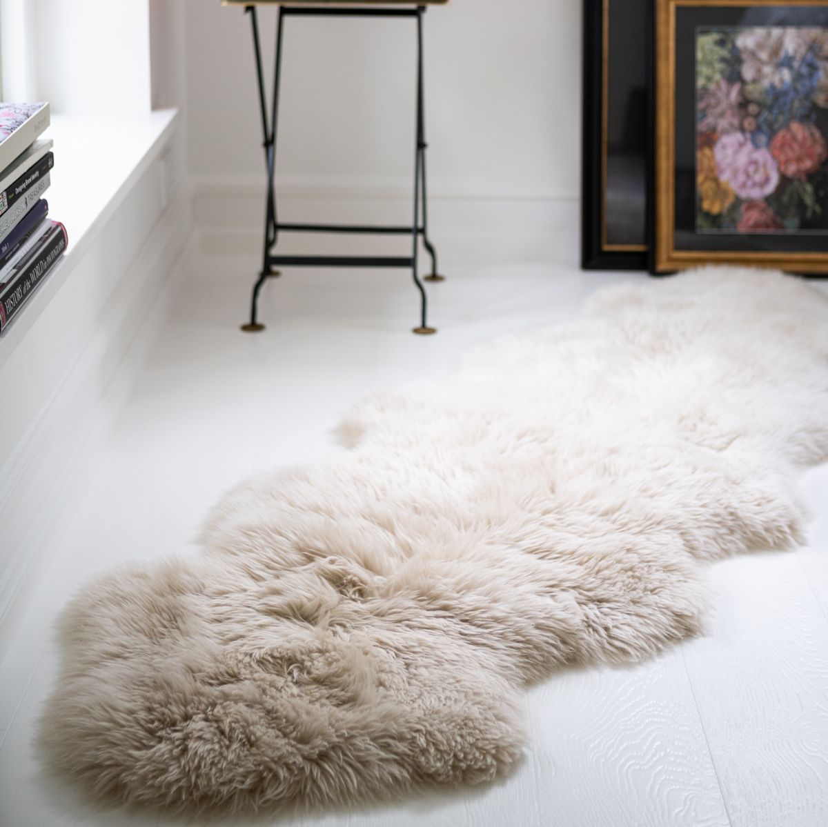 Double New Zealand Sheepskin | Long Wool | Rug 180 cm Aubergine
