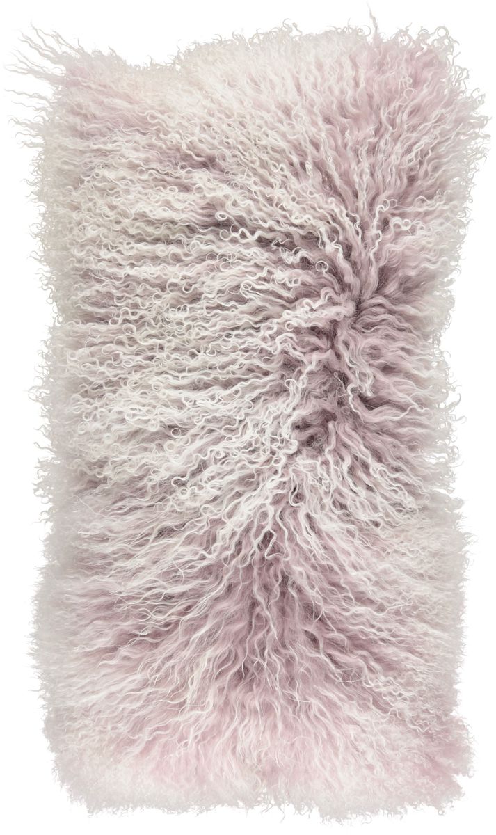 Snow Collection | Curly Cushion | Mongolian Sheepskin | 28x56 cm