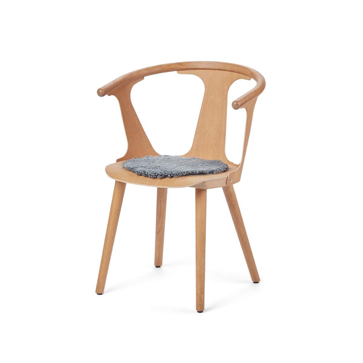 Short Wool Curly Sheepskin Seat Cover | Ø34 cm