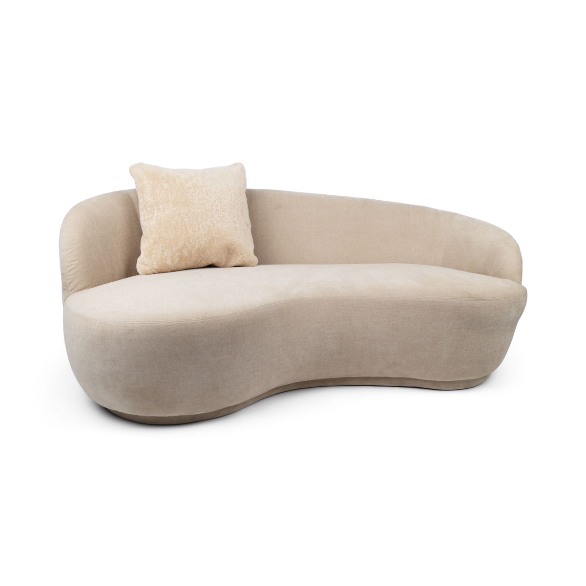 Premium Sheepskin Cushion | Short Wool | New Zealand | Doublesided Beige