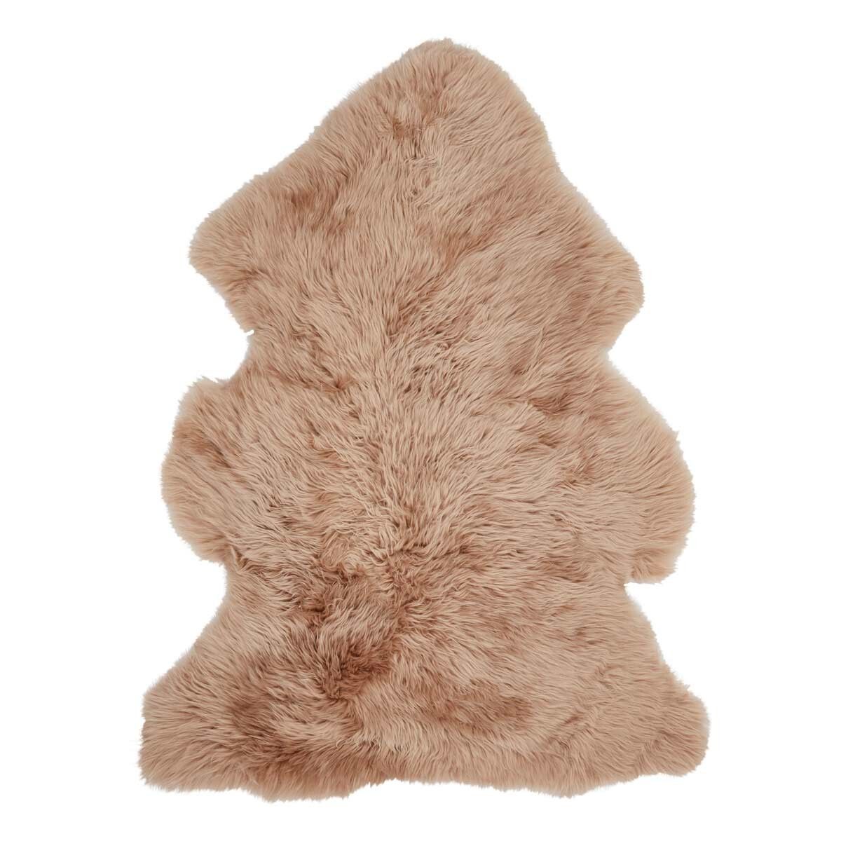 Premium Quality | New Zealand Sheepskin | Long Wool | 115x60 cm Warm Sand