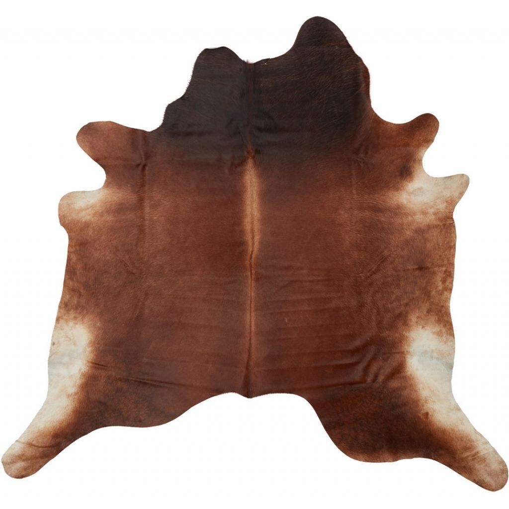 Cow Hide Rug | Dark Brown/Red | 3,07 sqm