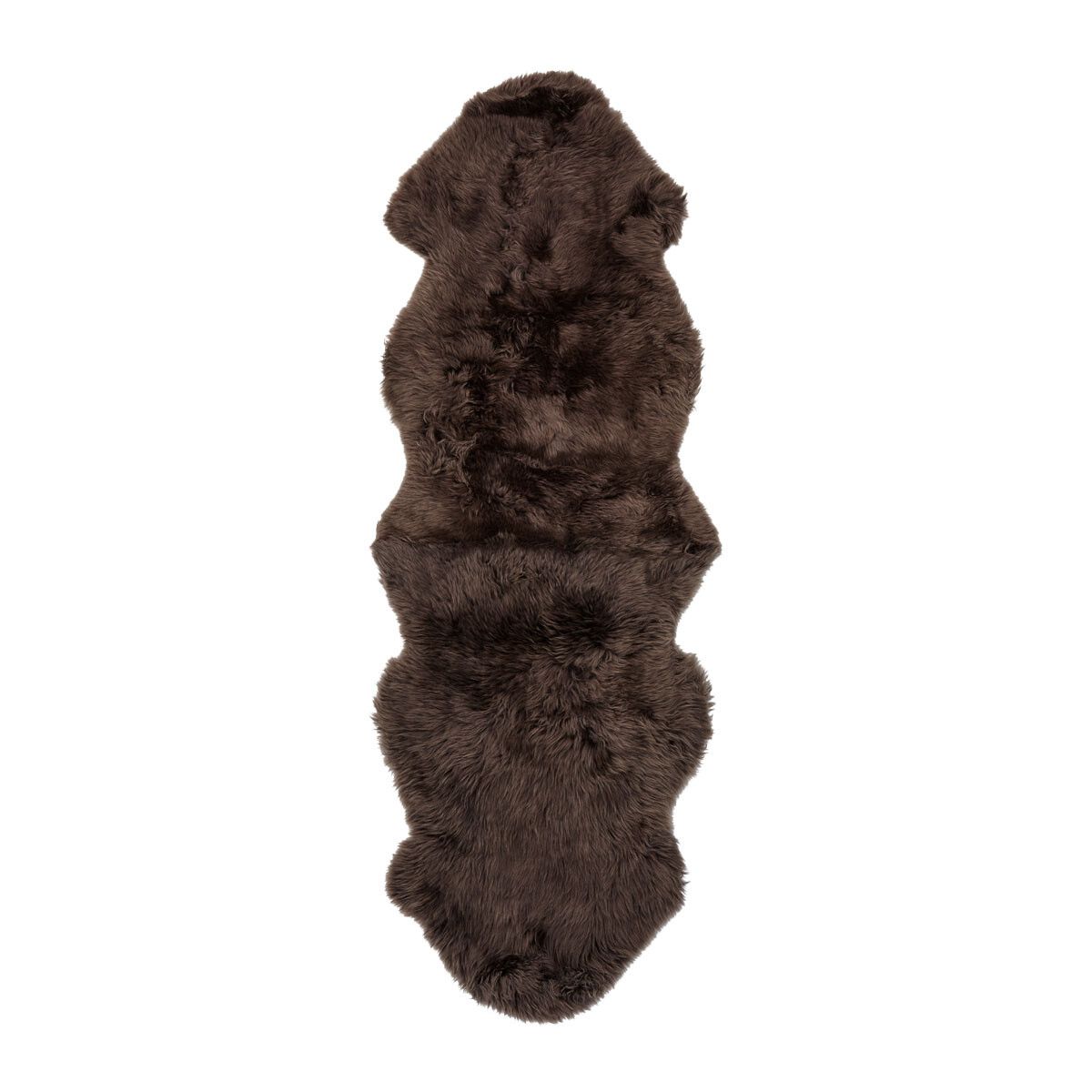 Sheepskin | Long Wool | New Zealand | 160x60 cm Walnut