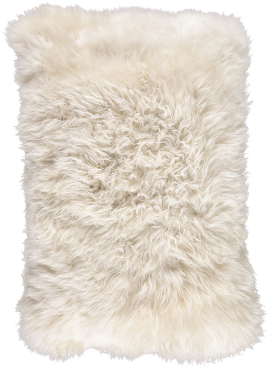 Long Wool Sheepskin Cushion | 40x60 cm Linen