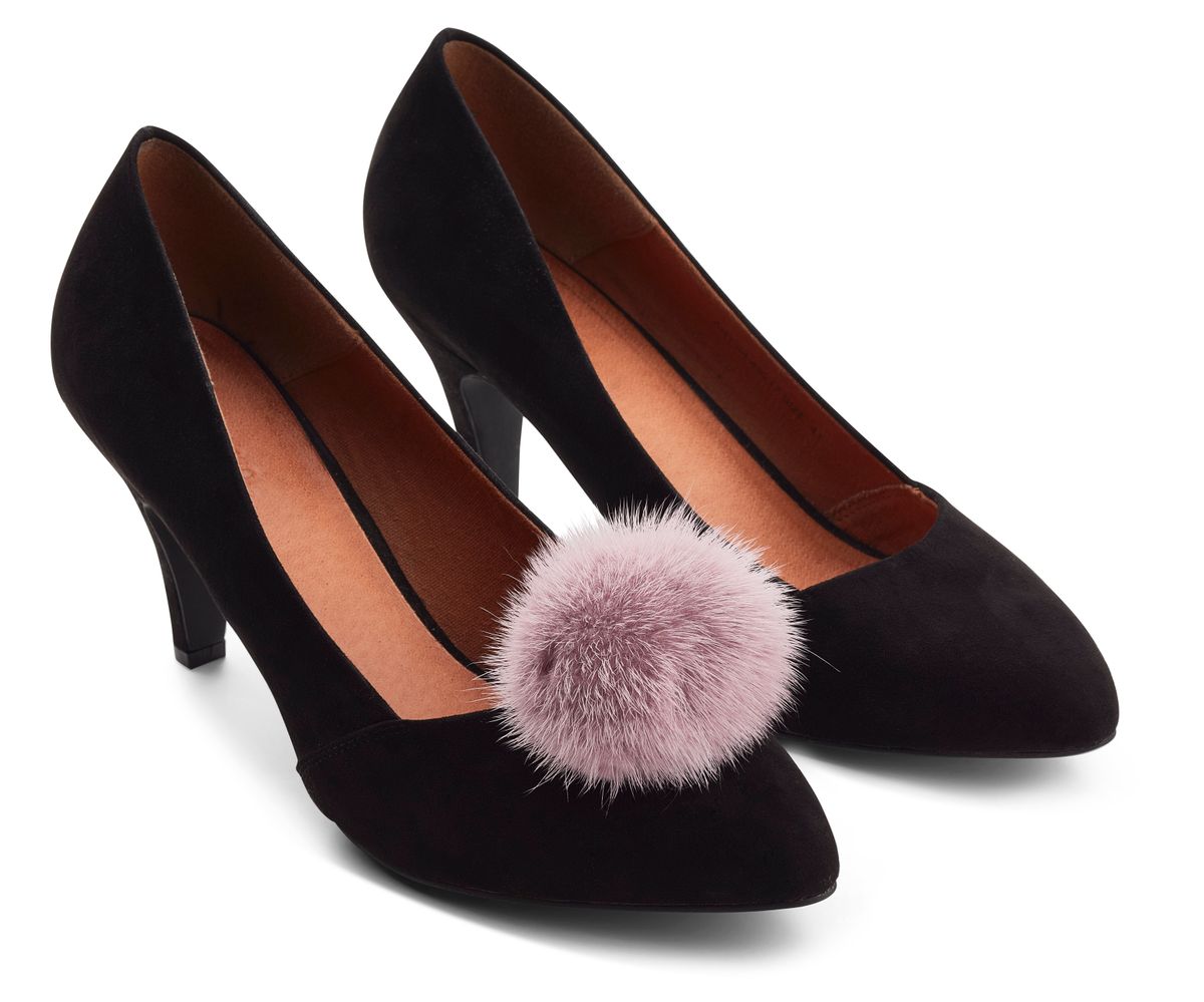 Shoes Pom Pom Clip Light Purple