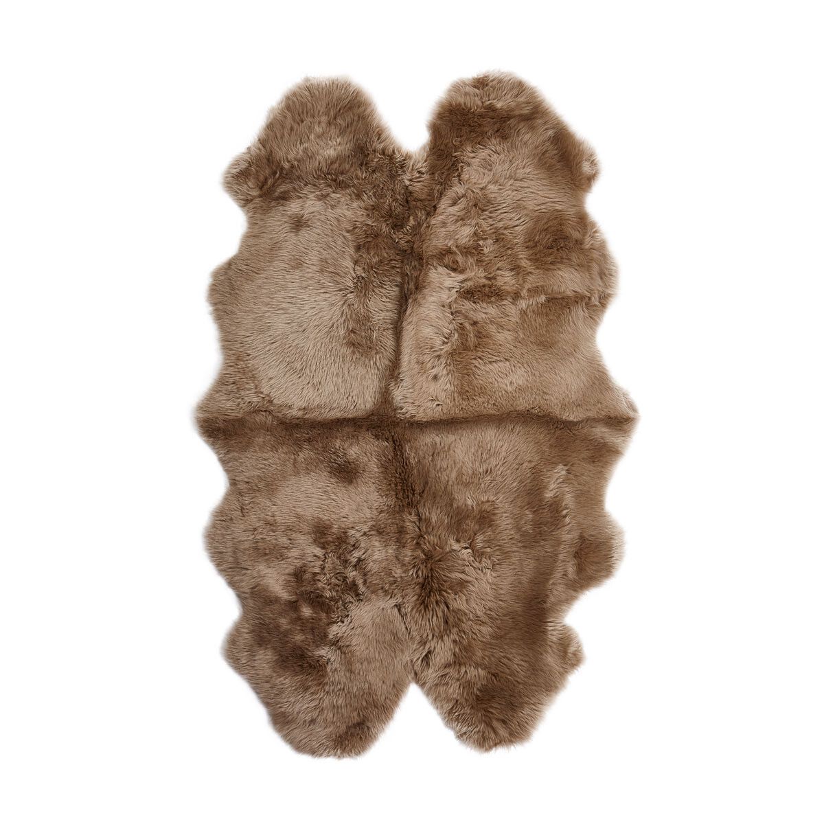 Premium New Zealand Sheepskin | Long Wool | Quadruple Rug 180x110 cm Taupe