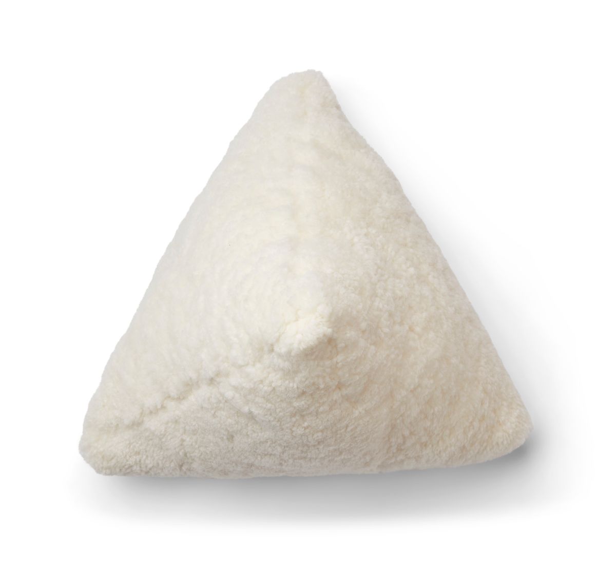 Hematite Cushion | Short Wool | 35x35x35 cm Ivory