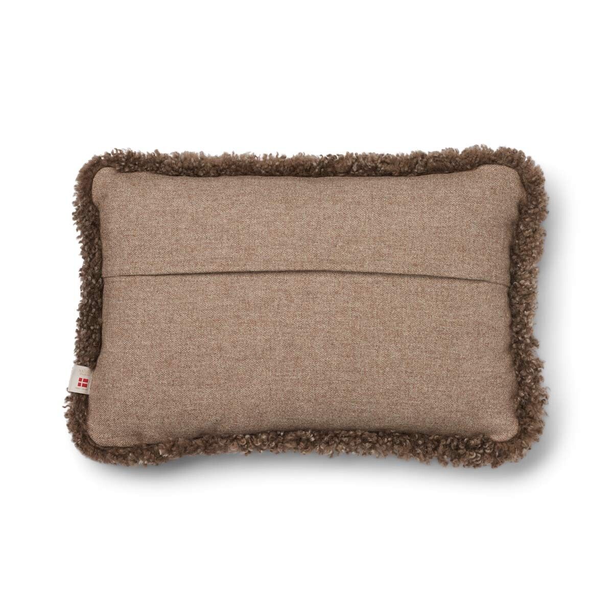 Short-Wool Sheepskin Cushion | SW trim | 52x52 cm | 34x52 cm Beige/Taupe