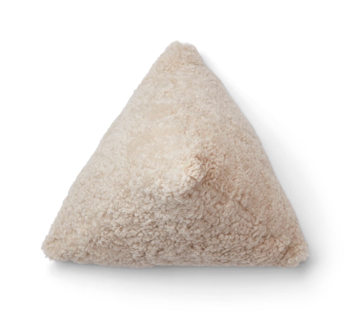 Hematite Cushion | Short Wool | 35x35x35 cm Pearl