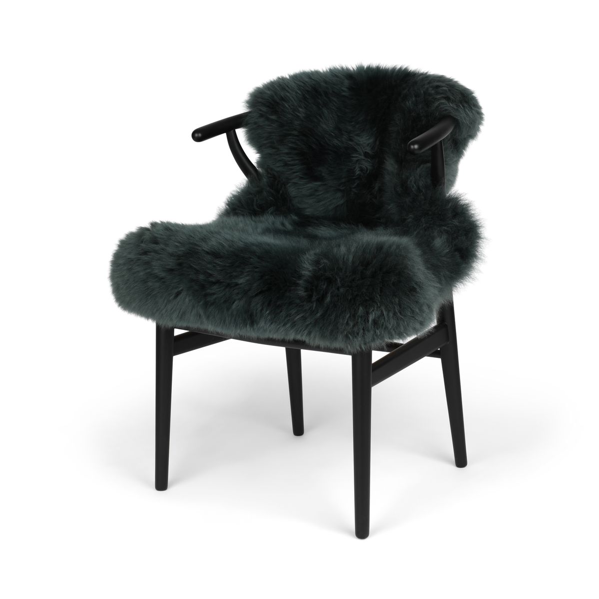 Premium | New Zealand Sheepskin | Long Wool | 100 cm Blue Grey