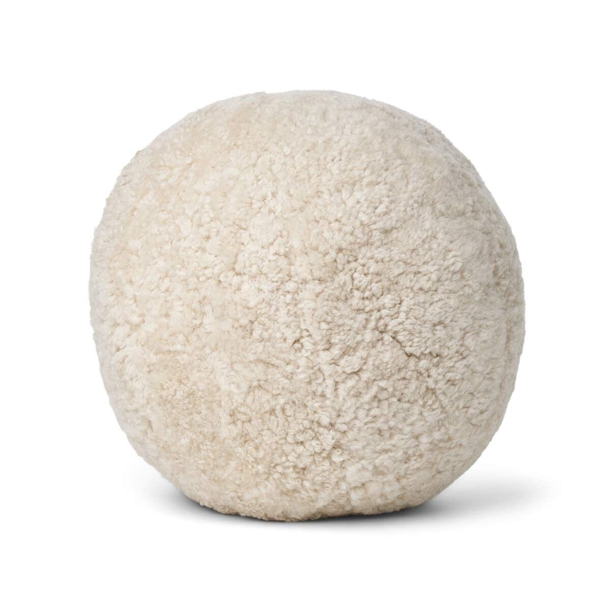 Angelite Cushion | Ø25 cm | Ø30 cm | Ø35 cm | Short Wool Pearl