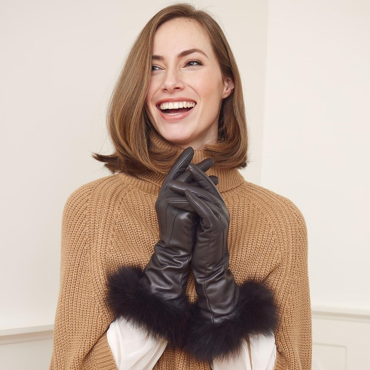 Pixie Long Gloves Black