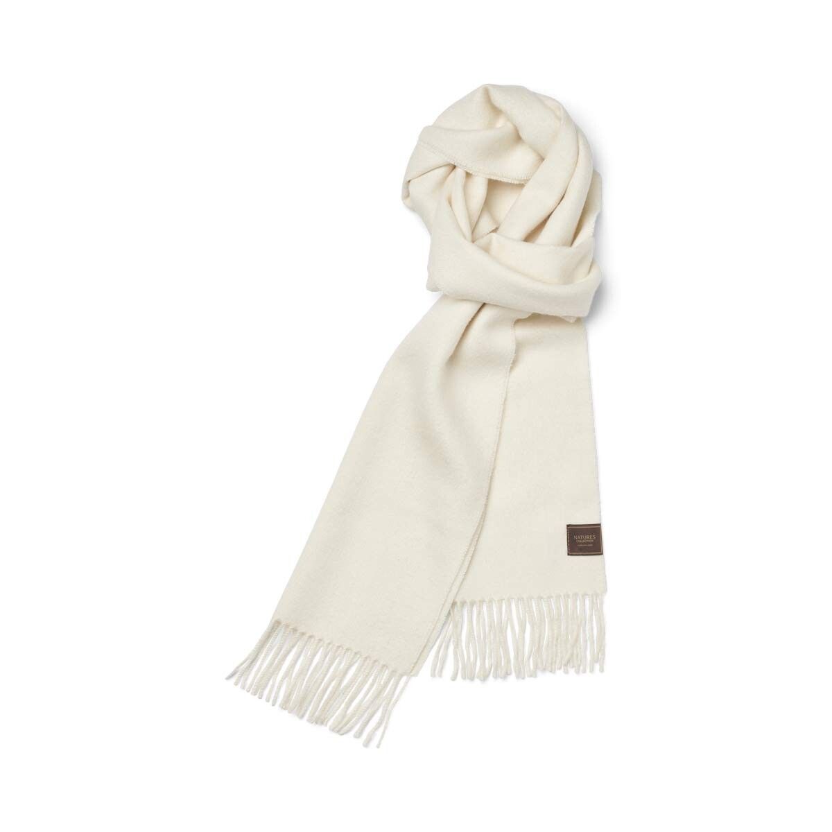 Scarf of Baby Alpaca White