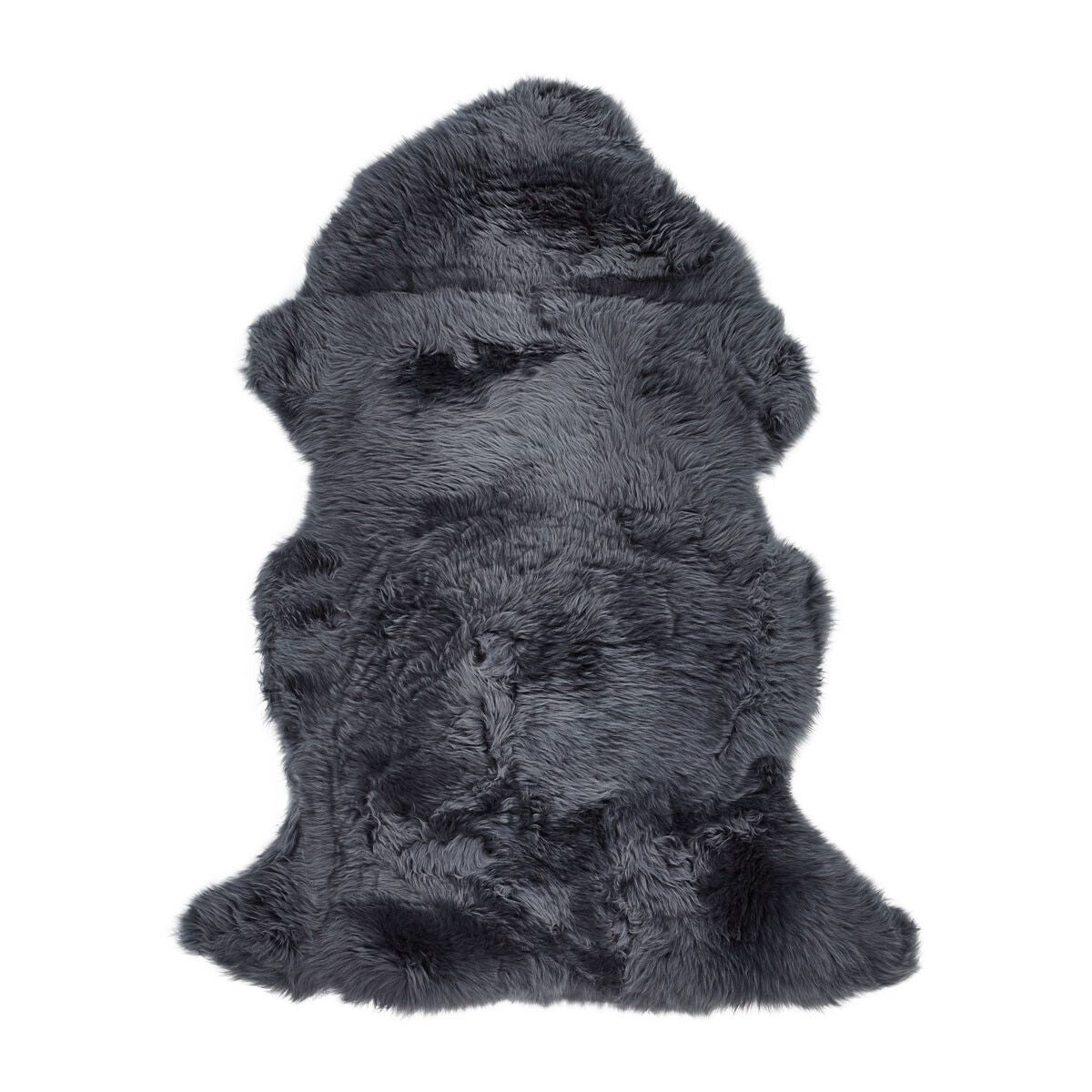 Premium Quality | New Zealand Sheepskin | Long Wool | 115x60 cm Navy
