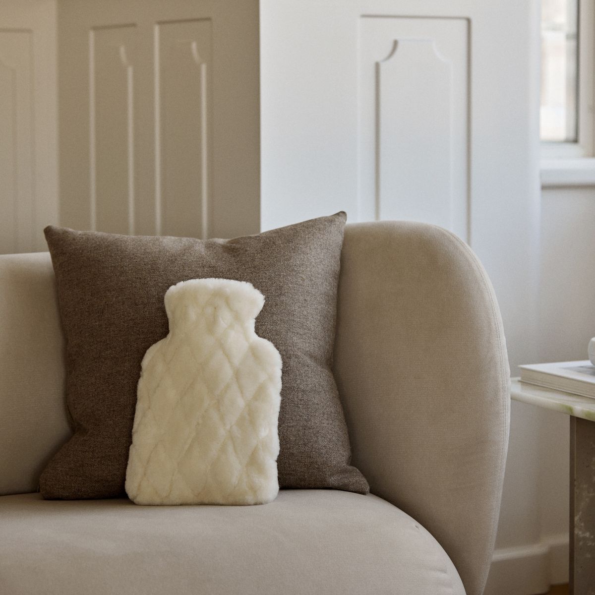 Leaf Hot Water Bottle Chestnut