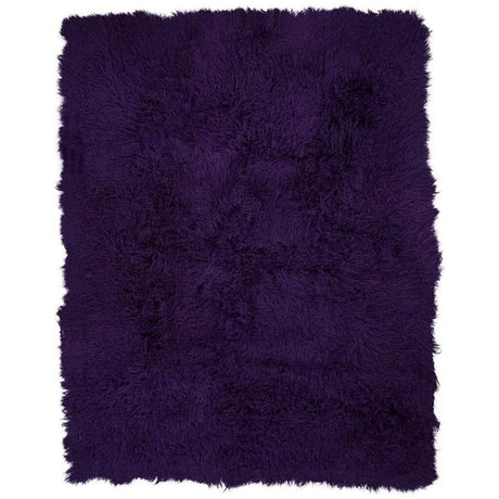 Throw of Curly Sheepskin |140x180 cm Purple