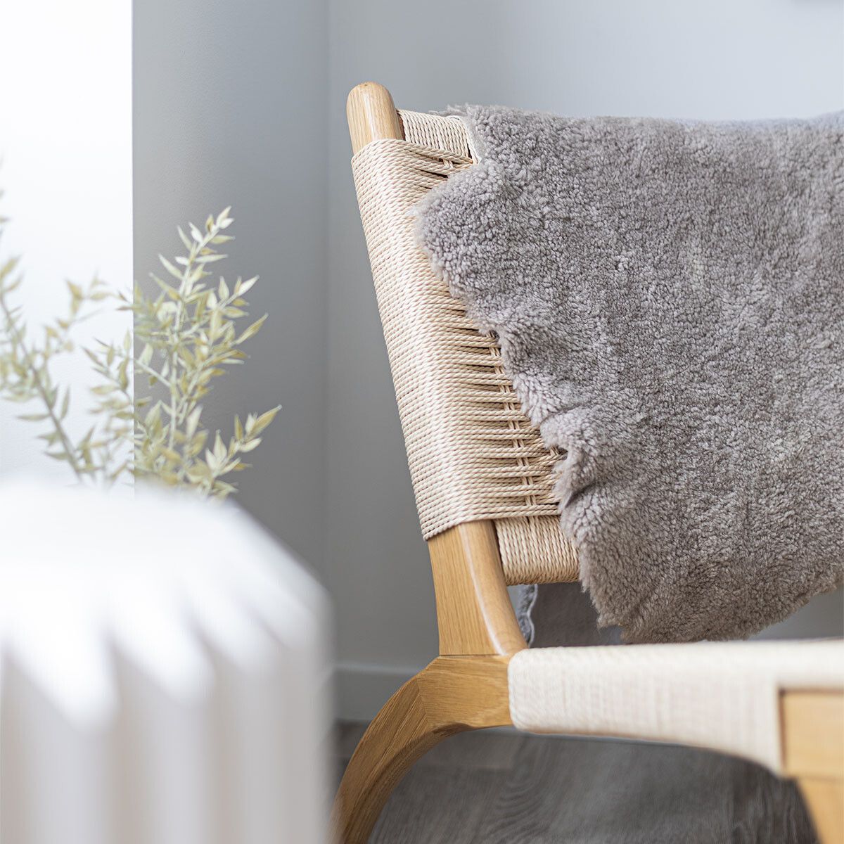 Merino Sheepskin | Short Wool | approx. 90x60 cm Grey