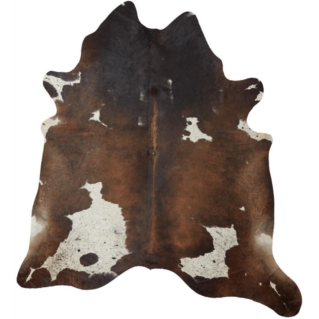 Cow Hide Rug | Dark Brown/Red | 4,27 sqm