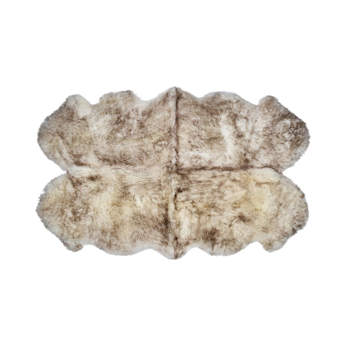 Merino Sheepskin Rug | New Zealand | Long Wool | 170x110 cm Wolf Tip
