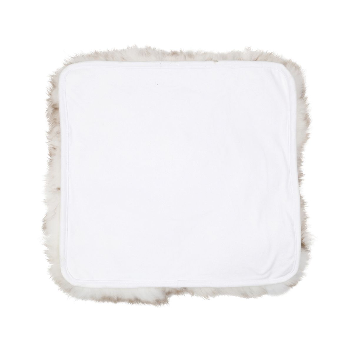 Seat Cover | With Backing | Long Wool | New Zealand | 40x40 cm Wolf Tip