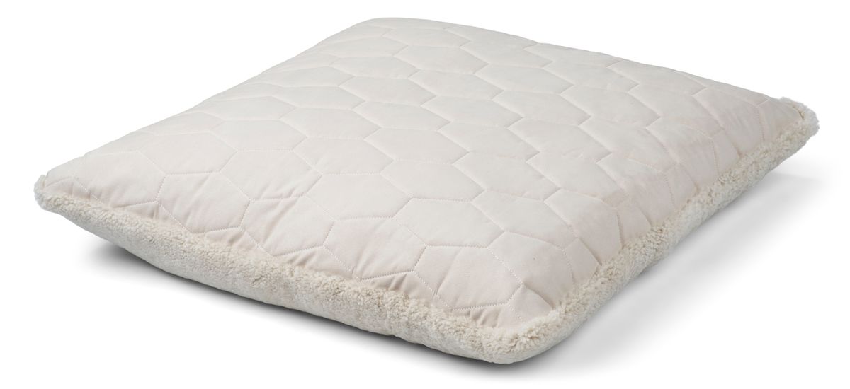 Maxi Float Cushion | Short Wool | 90x90 cm Pearl
