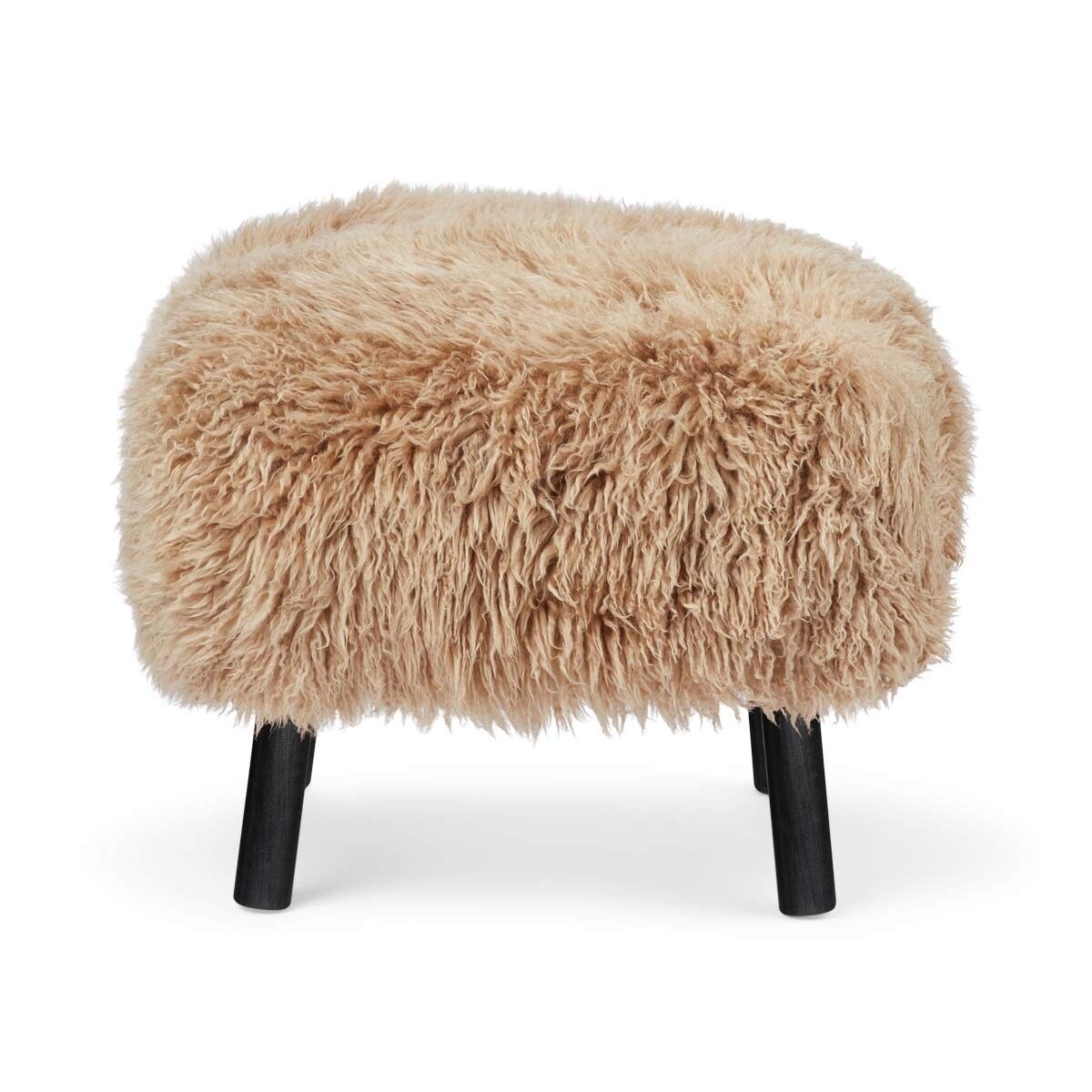 Emil Foot Rest | Long Wool Honey