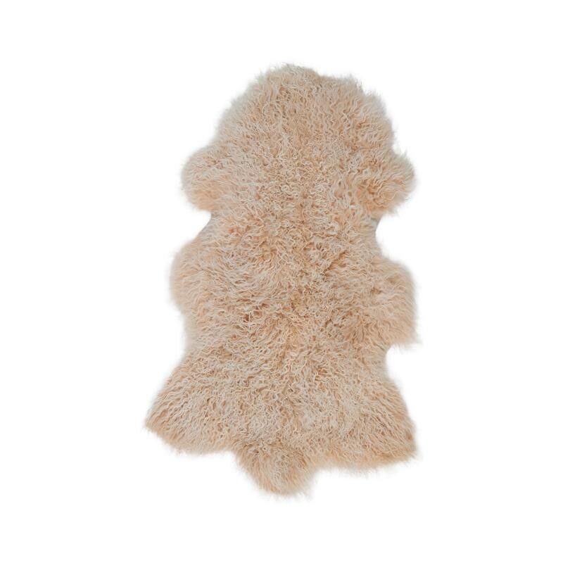 Tibetan Sheepskin | Curly | 85x50 cm Arctic Sunrise