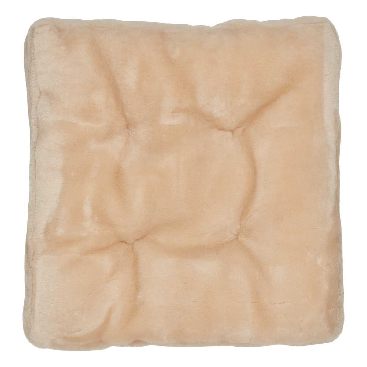 Moccasin Seat Cover | Calfleather backing Natural