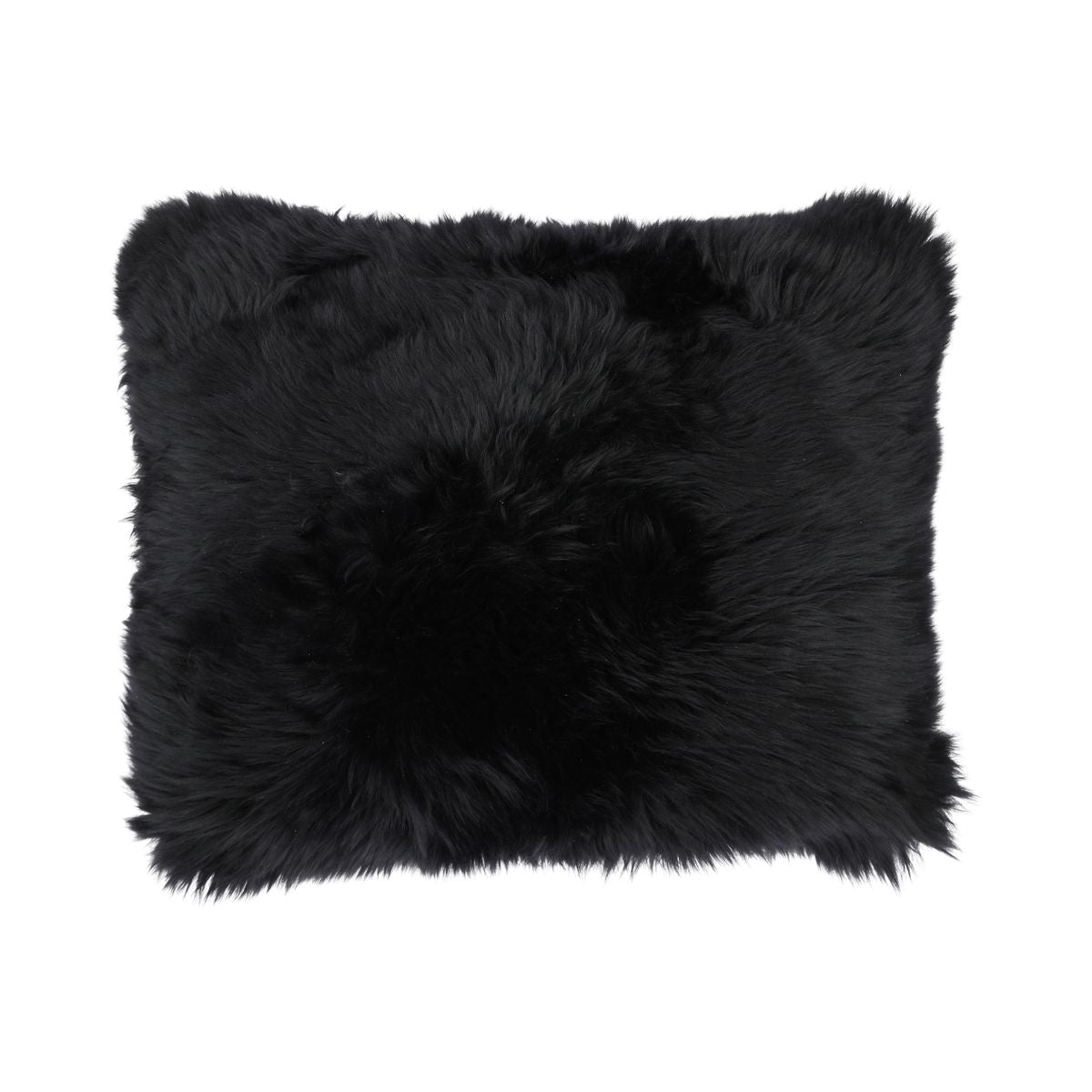 Sheepskin Cushion | Long Wool | New Zealand | 35x45 cm Black