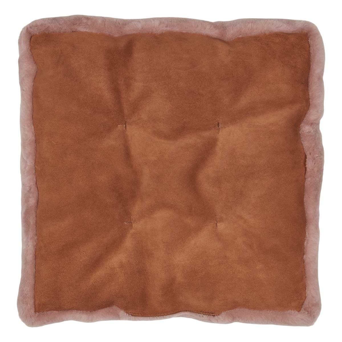 Moccasin Seat Cover | Calfleather backing Light Purple