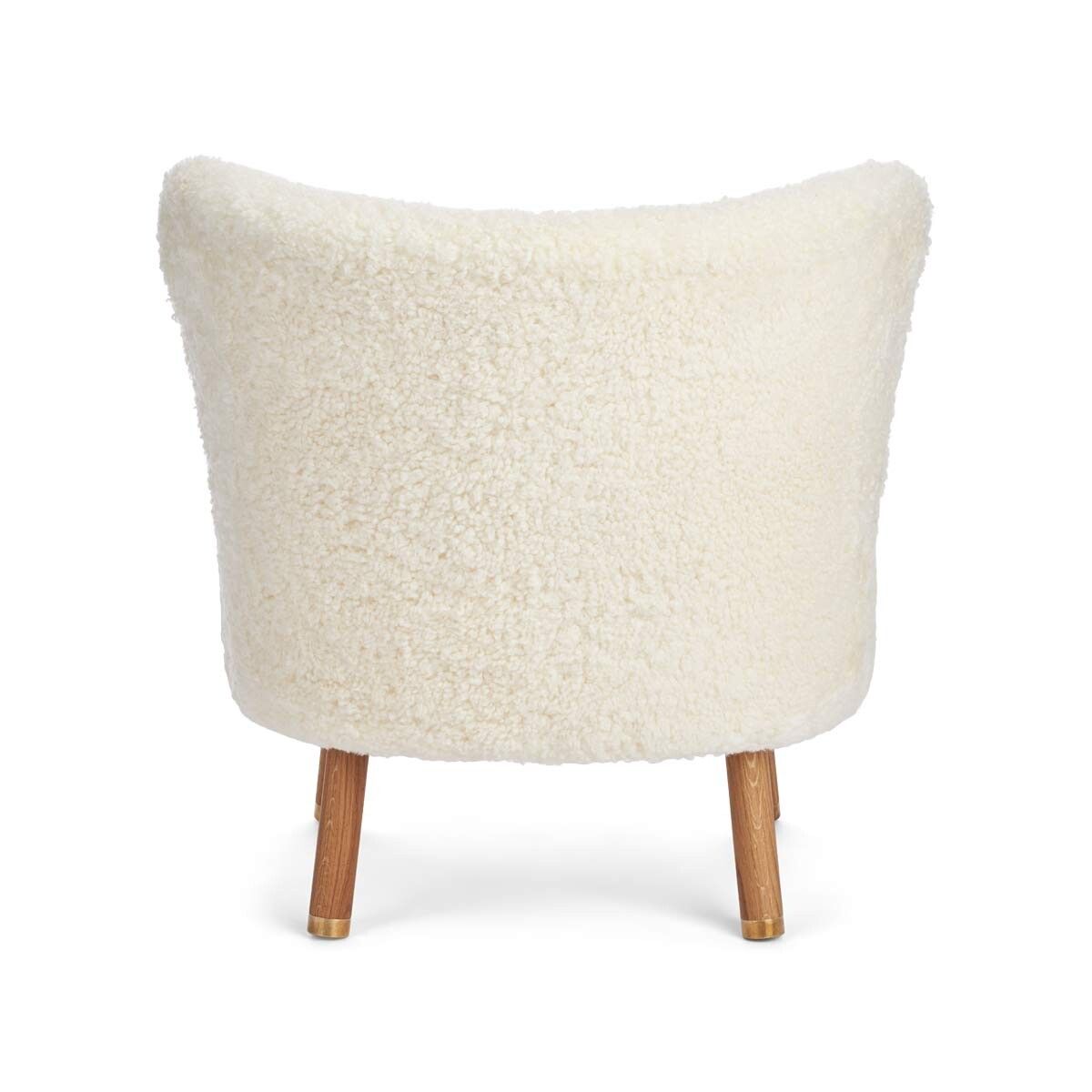 Emil Lounge Chair | Short Wool Ivory