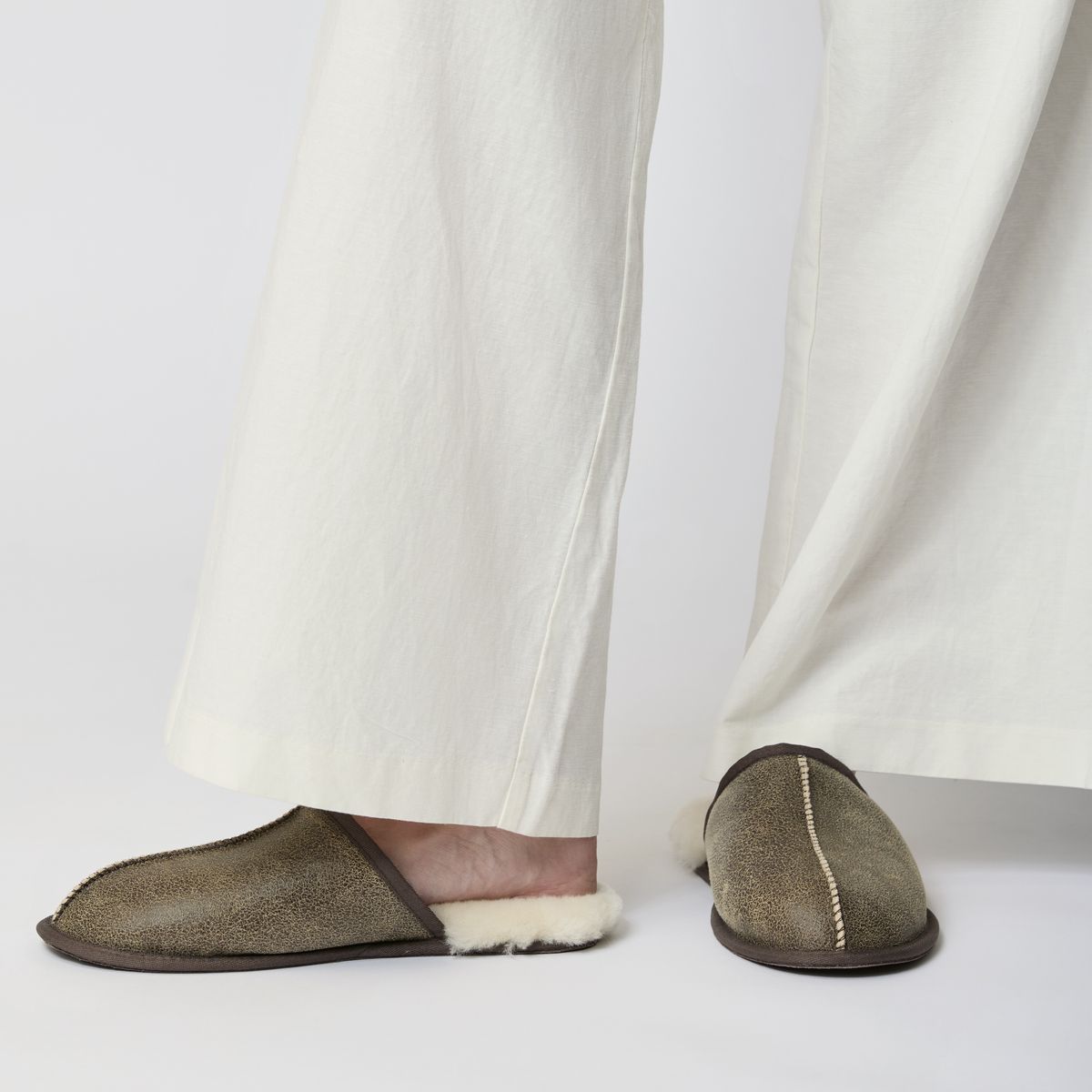 Mens Slipper Black Nappa