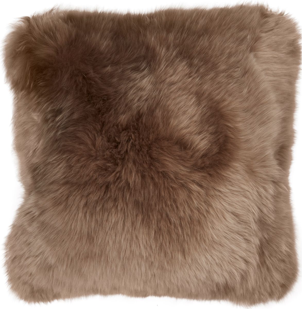 Long Wool Sheepskin Cushion | LW | Leather backing | 50x50 cm