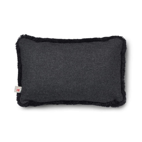 Short-Wool Sheepskin Cushion | 52x52 cm  | 34x52 cm  Charcoal/Black