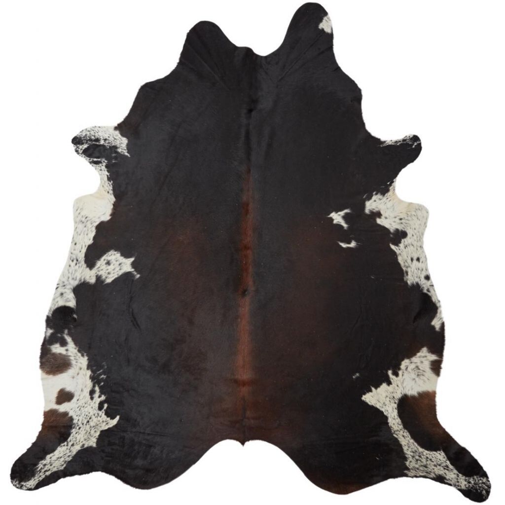 Cow Hide Rug | Dark Brown/Red | 4,27 sqm