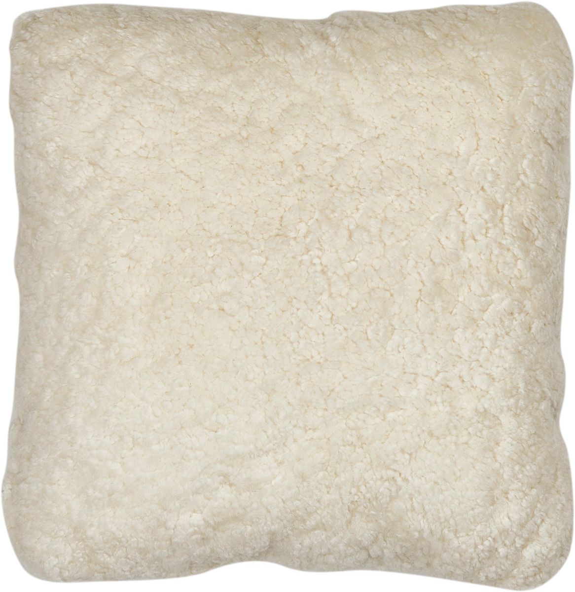 Short Wool Sheepskin Cushion | Doublesided | 40x40 cm