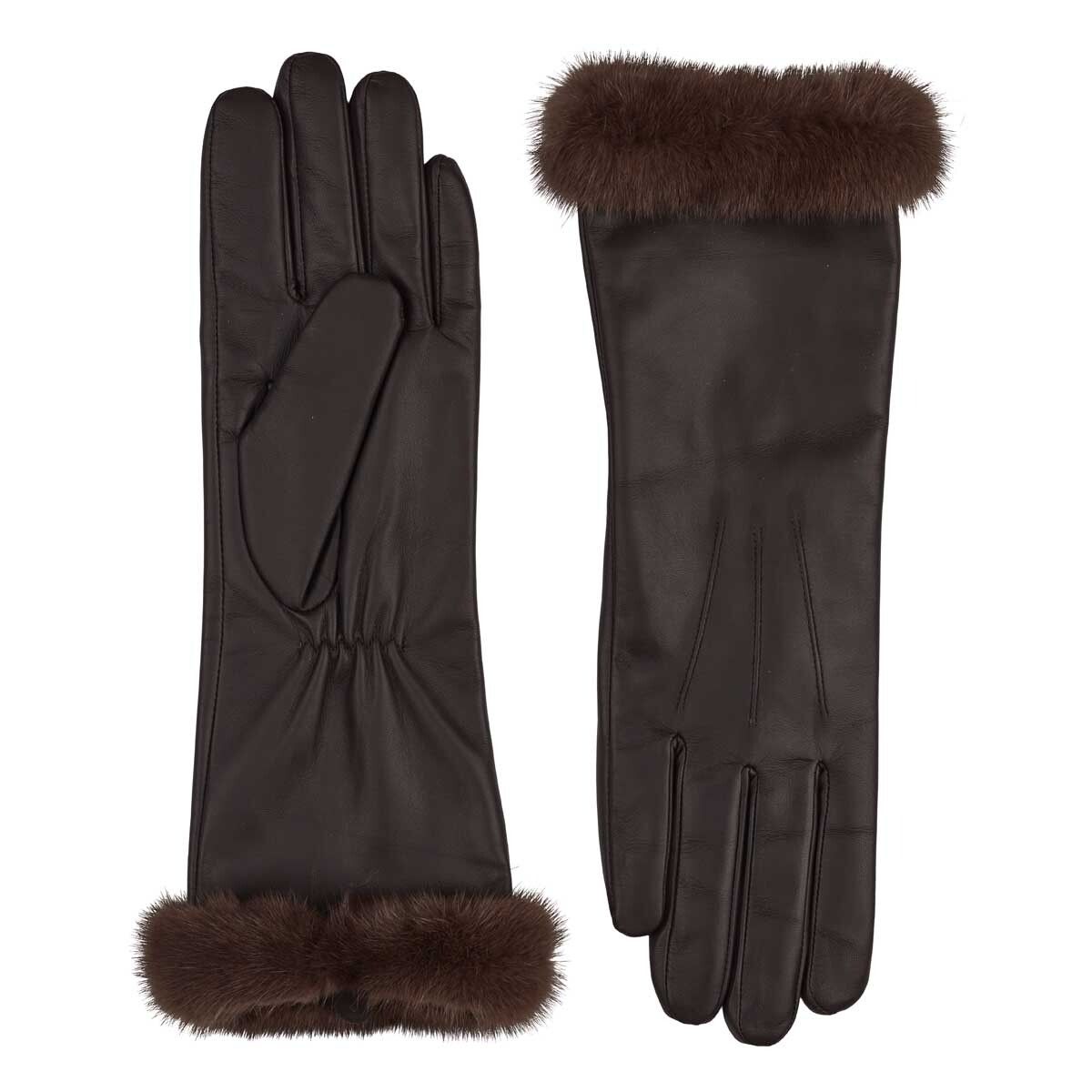 Kimberly Long Gloves  Brown