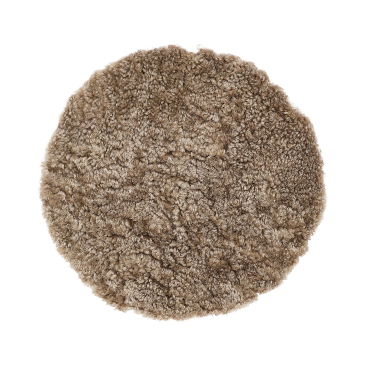 Short Wool Seat Cover | New Zealand | Ø34 cm Sahara